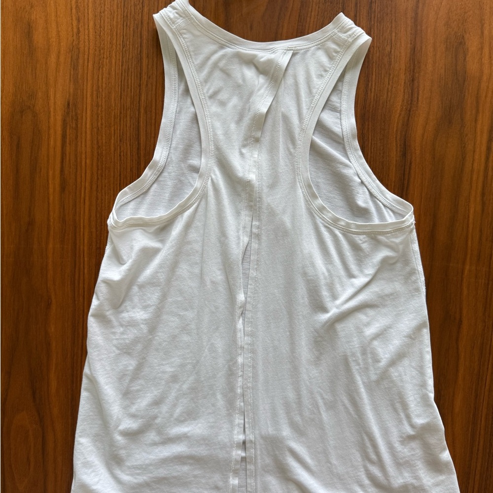 Lululemon All Tied Up Back Tie Tank Size 4 White - Picture 6 of 10